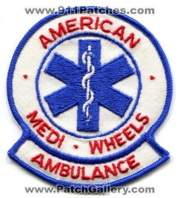 American Medi Wheels Ambulance (New Jersey)
Scan By: PatchGallery.com
Keywords: ems emergency medical services mediwheels
