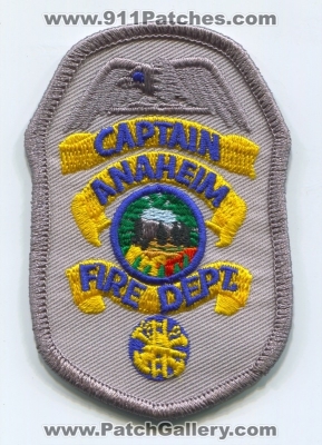 Anaheim Fire Department Captain Patch (California)
Scan By: PatchGallery.com
Keywords: dept.