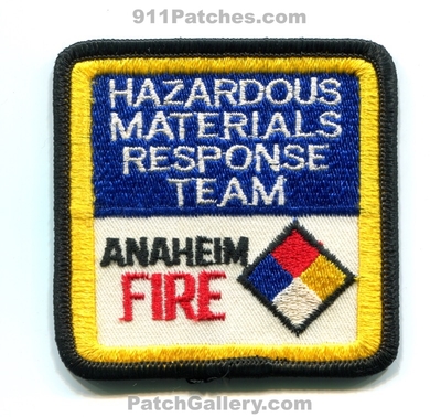 Anaheim Fire Department Hazardous Materials Response Team Patch (California)
Scan By: PatchGallery.com
Keywords: dept. hazmat haz-mat hmrt