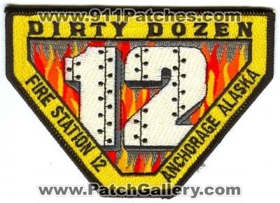 Anchorage Fire Department Station 12 (Alaska)
Scan By: PatchGallery.com
Keywords: dept. company dirty dozen