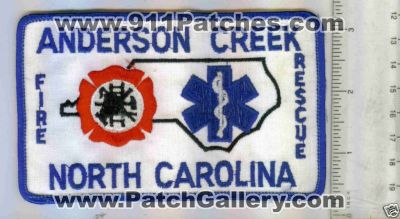 Anderson Creek Fire Rescue (North Carolina)
Thanks to Mark C Barilovich for this scan.
