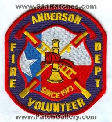Anderson Volunteer Fire Department (Texas)
Scan By: PatchGallery.com
Keywords: dept.