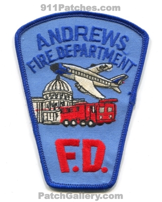 Andrews Air Force Base AFB Fire Department USAF Military Patch (Maryland)
Scan By: PatchGallery.com
Keywords: a.f.b. dept. u.s.a.f. one 1
