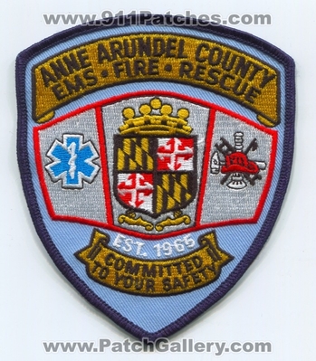 Anne Arundel County EMS Fire Rescue Department Patch (Maryland)
Scan By: PatchGallery.com
Keywords: co. dept.