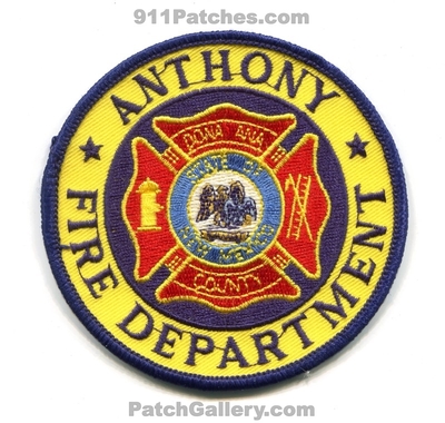 Anthony Fire Department Dona Ana County Patch (New Mexico)
Scan By: PatchGallery.com
Keywords: dept. co.