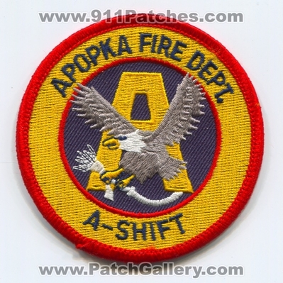 Apopka Fire Department A-Shift Patch (Florida)
Scan By: PatchGallery.com
Keywords: dept.