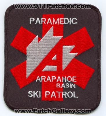 Arapahoe Basin Ski Patrol Paramedic Patch (Colorado)
[b]Scan From: Our Collection[/b]
Keywords: a-basin abasin ems
