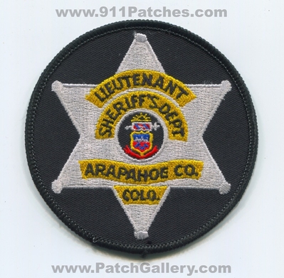 Arapahoe County Sheriffs Department Lieutenant Patch (Colorado)
Scan By: PatchGallery.com
Keywords: co. dept. office police colo.