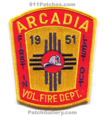Arcadia Volunteer Fire Department Patch (Texas)
Scan By: PatchGallery.com
Keywords: vol. dept. first in last out 1951