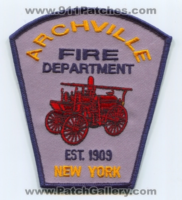 Archville Fire Department Patch (New York)
Scan By: PatchGallery.com
Keywords: dept.
