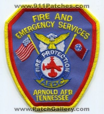 Arnold Air Force Base Fire and Emergency Services (Tennessee)
Scan By: PatchGallery.com
Keywords: department dept. usaf military afb protection aedc