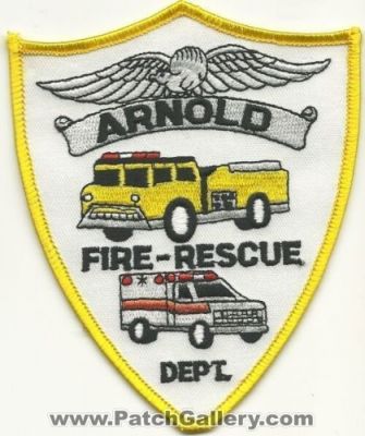 Arnold Fire Rescue Department (Pennsylvania)
Thanks to Mark Hetzel Sr. for this scan.
Keywords: dept.