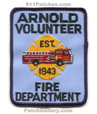 Arnold Volunteer Fire Department Patch (Maryland)
Scan By: PatchGallery.com
Keywords: vol. dept. est. 1943