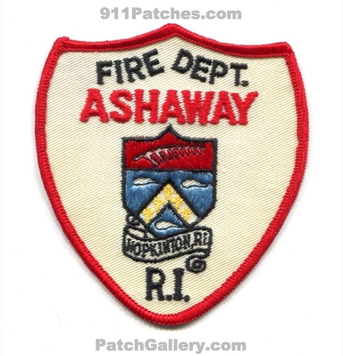 Ashaway Fire Department Hopkinton Patch (Rhode Island)
Scan By: PatchGallery.com
Keywords: dept.