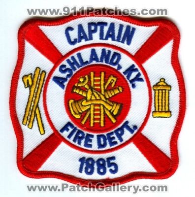 Ashland Fire Department Captain (Kentucky)
Scan By: PatchGallery.com
Keywords: dept. ky.