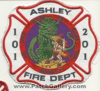 Ashley Fire Department (Pennsylvania)
Thanks to Mark Hetzel Sr. for this scan.
Keywords: dept. 101 201 we who dare to slay the beast