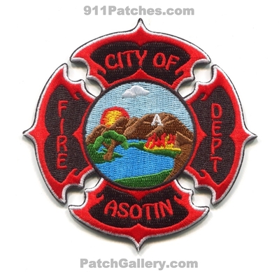 Asotin Fire Department Patch (Washington)
Scan By: PatchGallery.com
[b]Patch Made By: 911Patches.com[/b]
Keywords: city of dept.