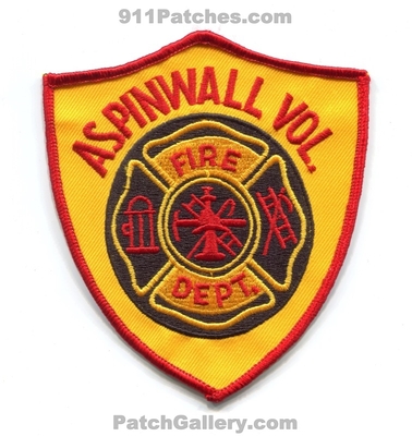 Aspinwall Volunteer Fire Department Patch (Pennsylvania)
Scan By: PatchGallery.com
Keywords: vol. dept.