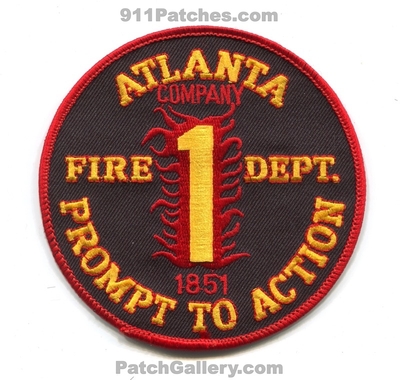 Atlanta Fire Department Company 1 Patch (Georgia)
Scan By: PatchGallery.com
Keywords: dept. co. station prompt to action 1851