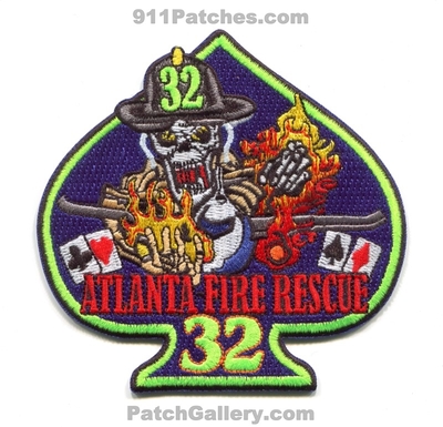 Atlanta Fire Rescue Department Station 32 Patch (Georgia)
Scan By: PatchGallery.com
[b]Patch Made By: 911Patches.com[/b]
Keywords: dept. afd company co. airport arff cfr crash rescue