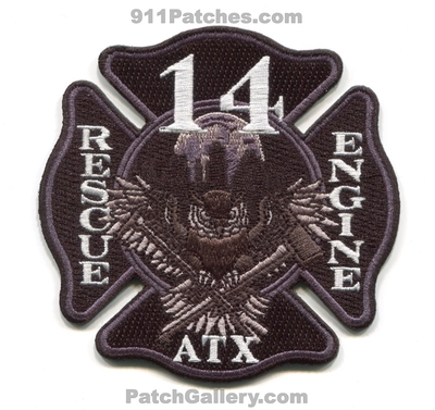 Austin Fire Department Station 14 Patch (Texas)
Scan By: PatchGallery.com
[b]Patch Made By: 911Patches.com[/b]
Keywords: dept. afd a.f.d. rescue engine company co. atx owl