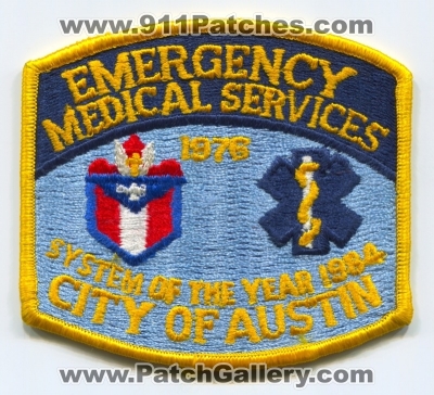 Austin Emergency Medical Services EMS Patch (Texas)
Scan By: PatchGallery.com
Keywords: city of
