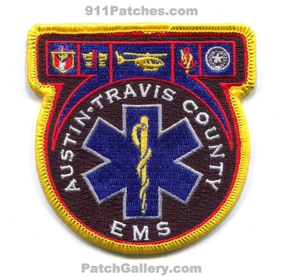 Austin Travis County Emergency Medical Services EMS Patch (Texas)
Scan By: PatchGallery.com
Keywords: co. ambulance