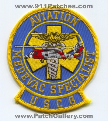 United States Coast Guard USCG Aviation Medevac Specialist Patch
Scan By: PatchGallery.com
Keywords: uscg ems air medical helicopter ambulance