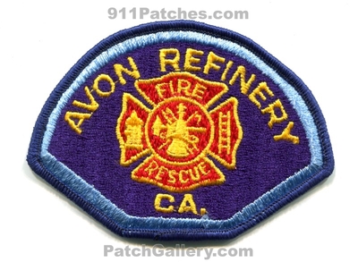 Avon Oil Refinery Fire Rescue Department Patch (California)
Scan By: PatchGallery.com
Keywords: dept. gas petroleum industrial hazmat haz-mat ert