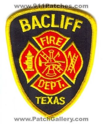 Bacliff Fire Department (Texas)
Scan By: PatchGallery.com
Keywords: dept.