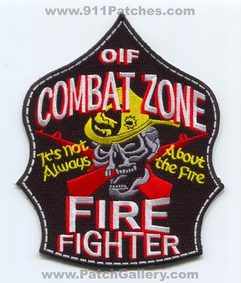 Baghdad Fire Department Combat Zone Firefighter OIF Military Patch (Iraq)
Scan By: PatchGallery.com
Keywords: dept. its not always about the fire operation iraqi freedom