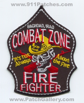 Baghdad Fire Department Combat Zone Firefighter OIF Military Patch (Iraq)
Scan By: PatchGallery.com
Keywords: dept. ff its not always about the fire
