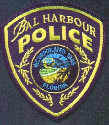 Bal Harbour Police
Thanks to EmblemAndPatchSales.com for this scan.
Keywords: florida