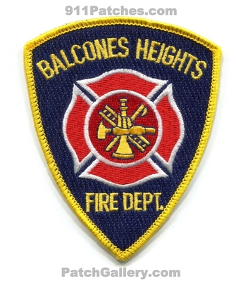 Balcones Heights Fire Department Patch (Texas)
Scan By: PatchGallery.com
Keywords: dept.
