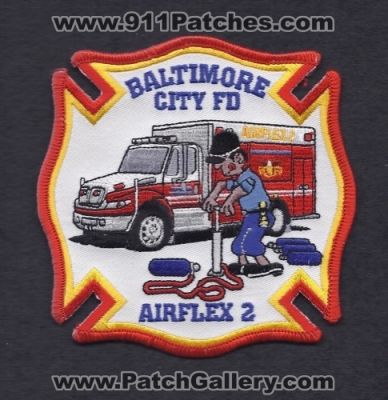 Baltimore City Fire Department Airflex 2 (Maryland)
Thanks to Paul Howard for this scan.
Keywords: dept. fd