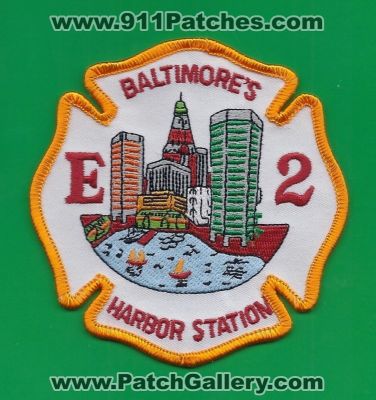 Baltimore City Fire Department Engine 2 (Maryland)
Thanks to PaulsFirePatches.com for this scan.
Keywords: dept. baltimore's baltimores harbor station