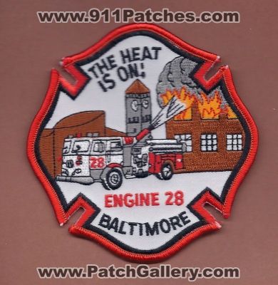 Baltimore City Fire Department Engine 28 (Maryland)
Thanks to PaulsFirePatches.com for this scan.
Keywords: dept. bcfd