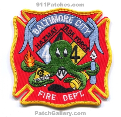 Baltimore City Fire Department HazMat Task Force Patch (Maryland)
Scan By: PatchGallery.com
Keywords: bcfd dept. haz-mat hazardous materials company co. station