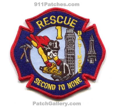 Baltimore City Fire Department BCFD Rescue 1 Patch (Maryland)
Scan By: PatchGallery.com
Keywords: dept. b.c.f.d. company co. station second to none