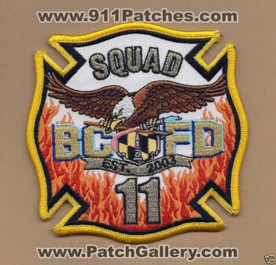 Baltimore City Fire Department Squad 11 (Maryland)
Thanks to PaulsFirePatches.com for this scan.
Keywords: dept. bcfd