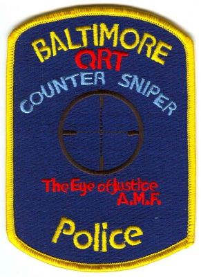 Baltimore Police QRT Counter Sniper (Maryland)
Scan By: PatchGallery.com
