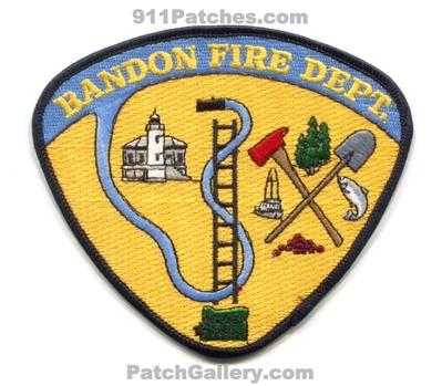Bandon Fire Department Patch (Oregon)
Scan By: PatchGallery.com
Keywords: dept.