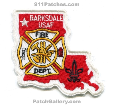 Barksdale Air Force Base AFB Fire Department USAF Military Patch (Louisiana) (State Shape)
Scan By: PatchGallery.com
Keywords: dept.