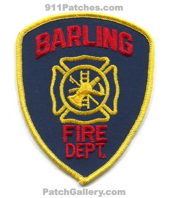Barling Fire Department Patch (Arkansas)
Scan By: PatchGallery.com
Keywords: dept.