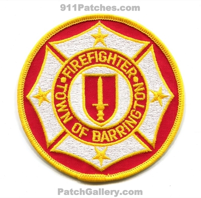 Barrington Fire Department Firefighter Patch (Rhode Island)
Scan By: PatchGallery.com
Keywords: town of dept.