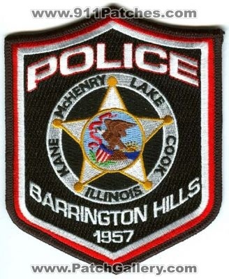 Barrington Hills Police (Illinois)
Scan By: PatchGallery.com
Keywords: kane mchenry lake cook