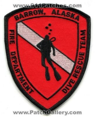 Barrow Fire Department Dive Rescue Team Patch (Alaska)
Scan By: PatchGallery.com
Keywords: dept. scuba diver