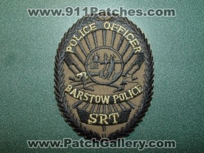 Barstow Police Department Officer SRT (UNKNOWN STATE)
Picture By: PatchGallery.com
Keywords: dept.