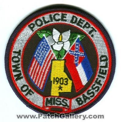 Bassfield Police Department (Mississippi)
Scan By: PatchGallery.com
Keywords: dept town of