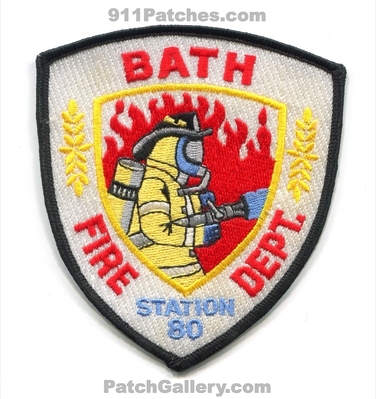 Bath Fire Department Station 80 Patch (North Carolina)
Scan By: PatchGallery.com
Keywords: dept.